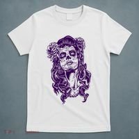 Day Of The Dead Illustration Skeleton T-Shirt thumb 5