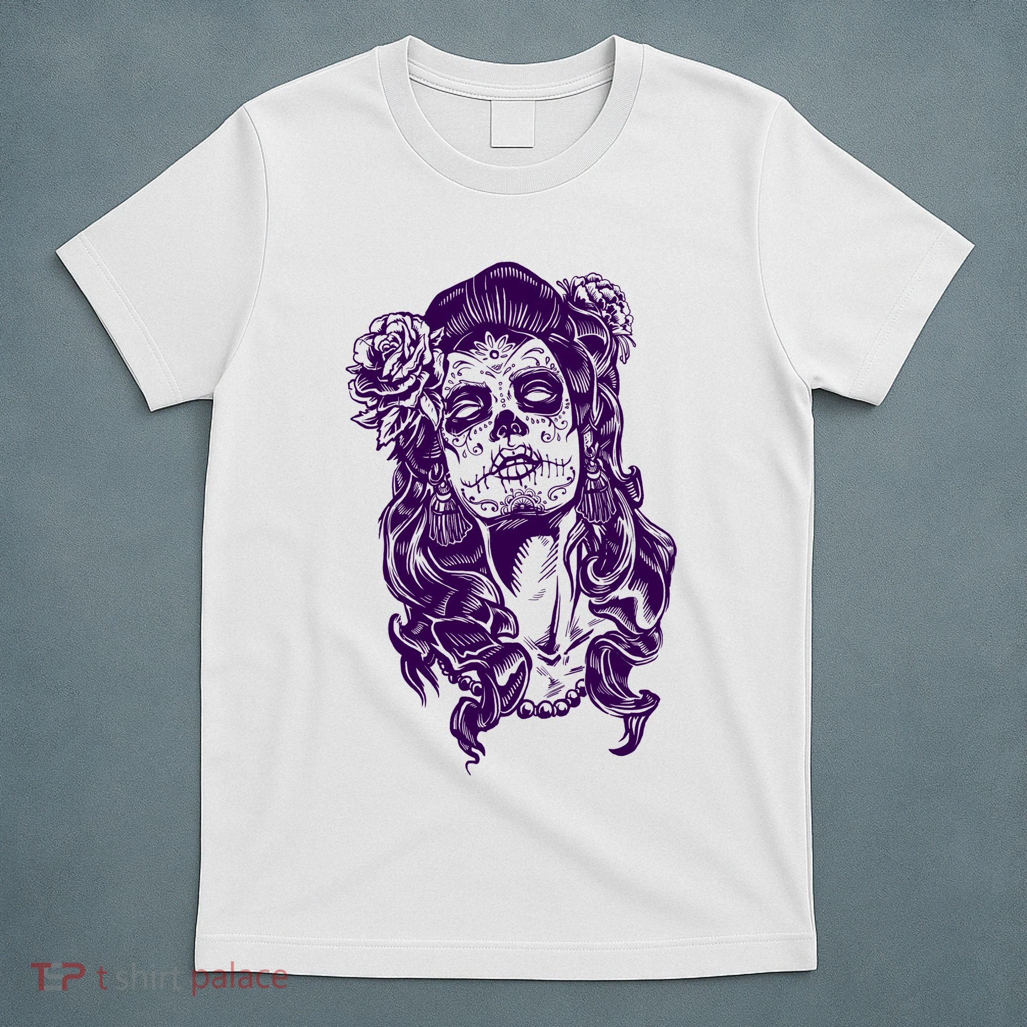 Day Of The Dead Illustration Skeleton T-Shirt