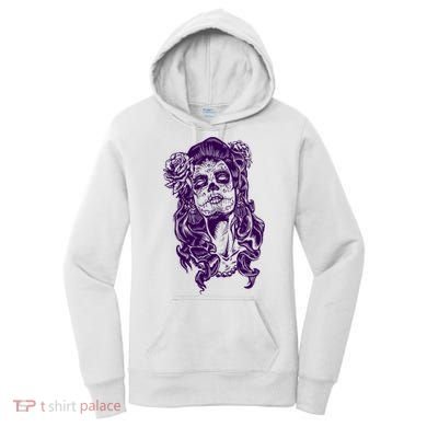 Day Of The Dead Illustration Skeleton Women's Hoodie