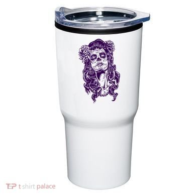 Day Of The Dead Illustration Skeleton Tumbler