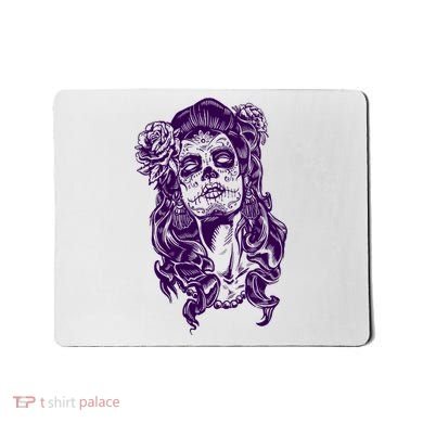 Day Of The Dead Illustration Skeleton Mousepad