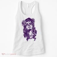 Day Of The Dead Illustration Skeleton Women's Tank Top thumb 0