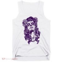 Day Of The Dead Illustration Skeleton Tank Top thumb 0
