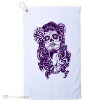 Day Of The Dead Illustration Skeleton Golf Towel thumb 0