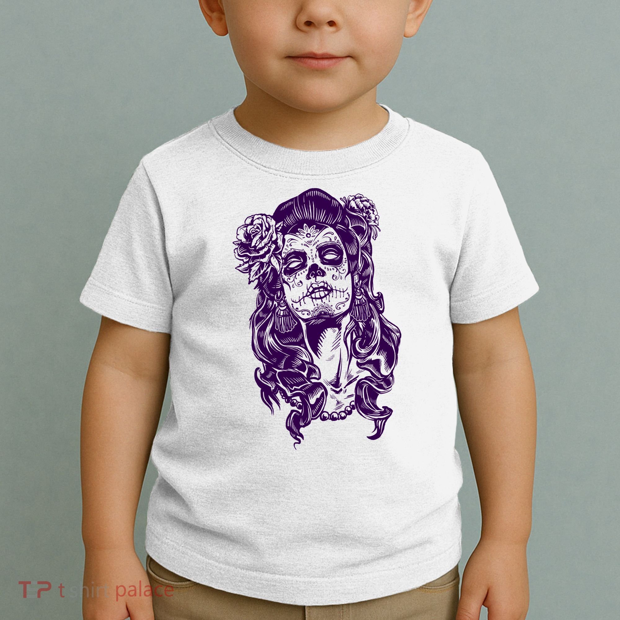 Day Of The Dead Illustration Skeleton Toddler T-Shirt