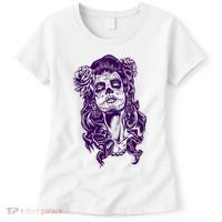Day Of The Dead Illustration Skeleton Women's T-Shirt thumb 0