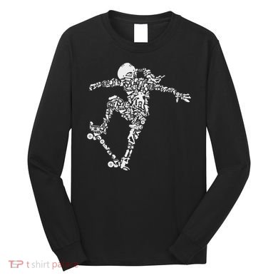 Skater Girl Skateboarder Skateboard Gift Long Sleeve Shirt
