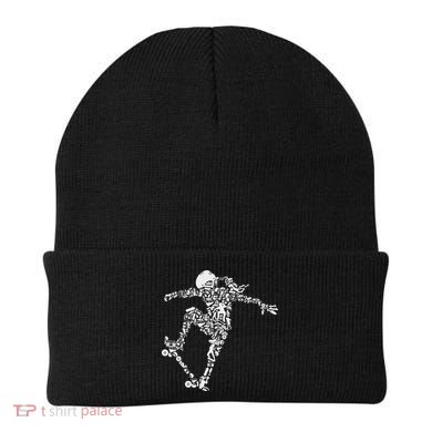 Skater Girl Skateboarder Skateboard Gift Beanie