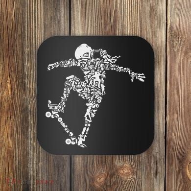 Skater Girl Skateboarder Skateboard Gift Coaster
