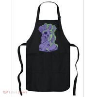 Scary Girl Skeleton Floral Apron thumb 0