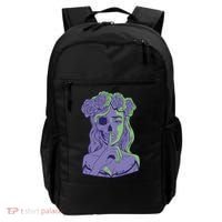 Scary Girl Skeleton Floral Backpack thumb 0
