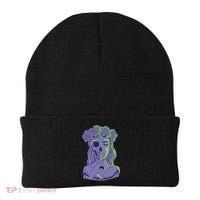 Scary Girl Skeleton Floral Beanie thumb 0