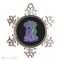 Scary Girl Skeleton Floral Ornament thumb 0