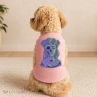 Scary Girl Skeleton Floral Doggie Tank thumb 2