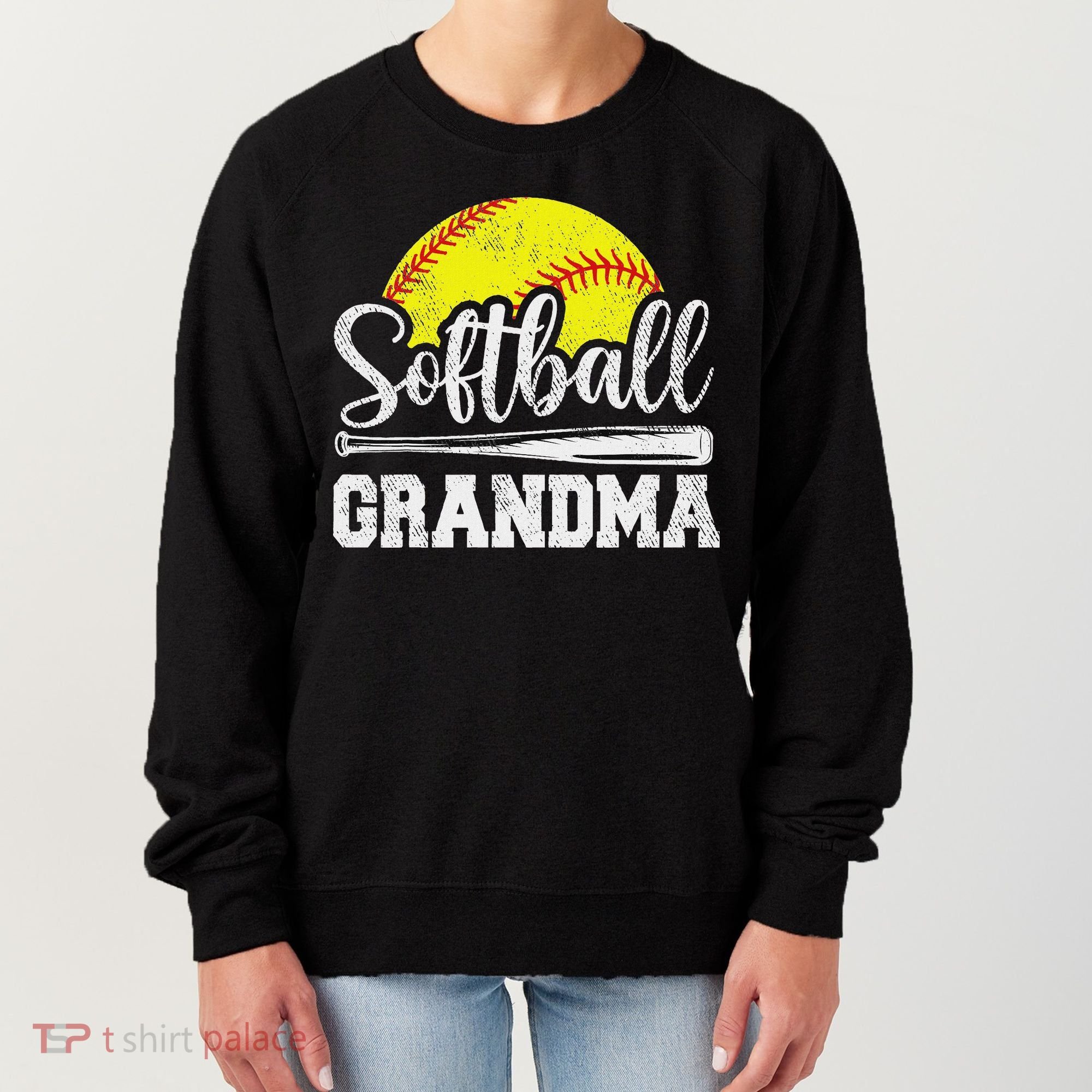 Softball Grandma Softball Player Game Day MotherS Day Gift Women's Sweatshirt