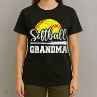 Softball Grandma Softball Player Game Day MotherS Day Gift T-Shirt thumb 4