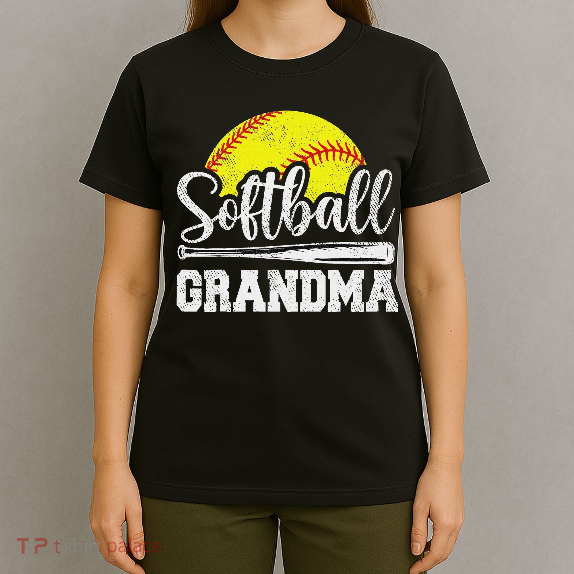 Softball Grandma Softball Player Game Day MotherS Day Gift T-Shirt