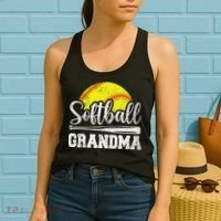 Softball Grandma Softball Player Game Day MotherS Day Gift Women's Tank Top thumb 2