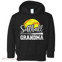 Softball Grandma Softball Player Game Day MotherS Day Gift Toddler Hoodie thumb 0