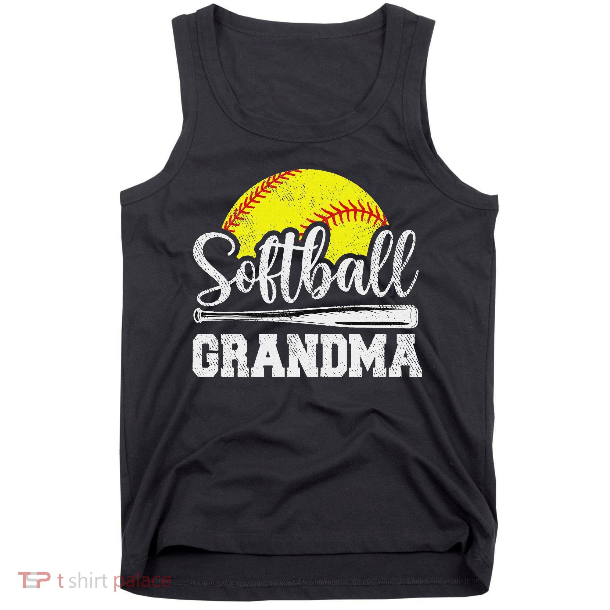 Softball Grandma Softball Player Game Day MotherS Day Gift Tank Top