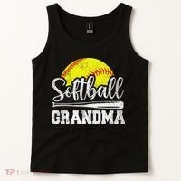 Softball Grandma Softball Player Game Day MotherS Day Gift Tank Top thumb 2