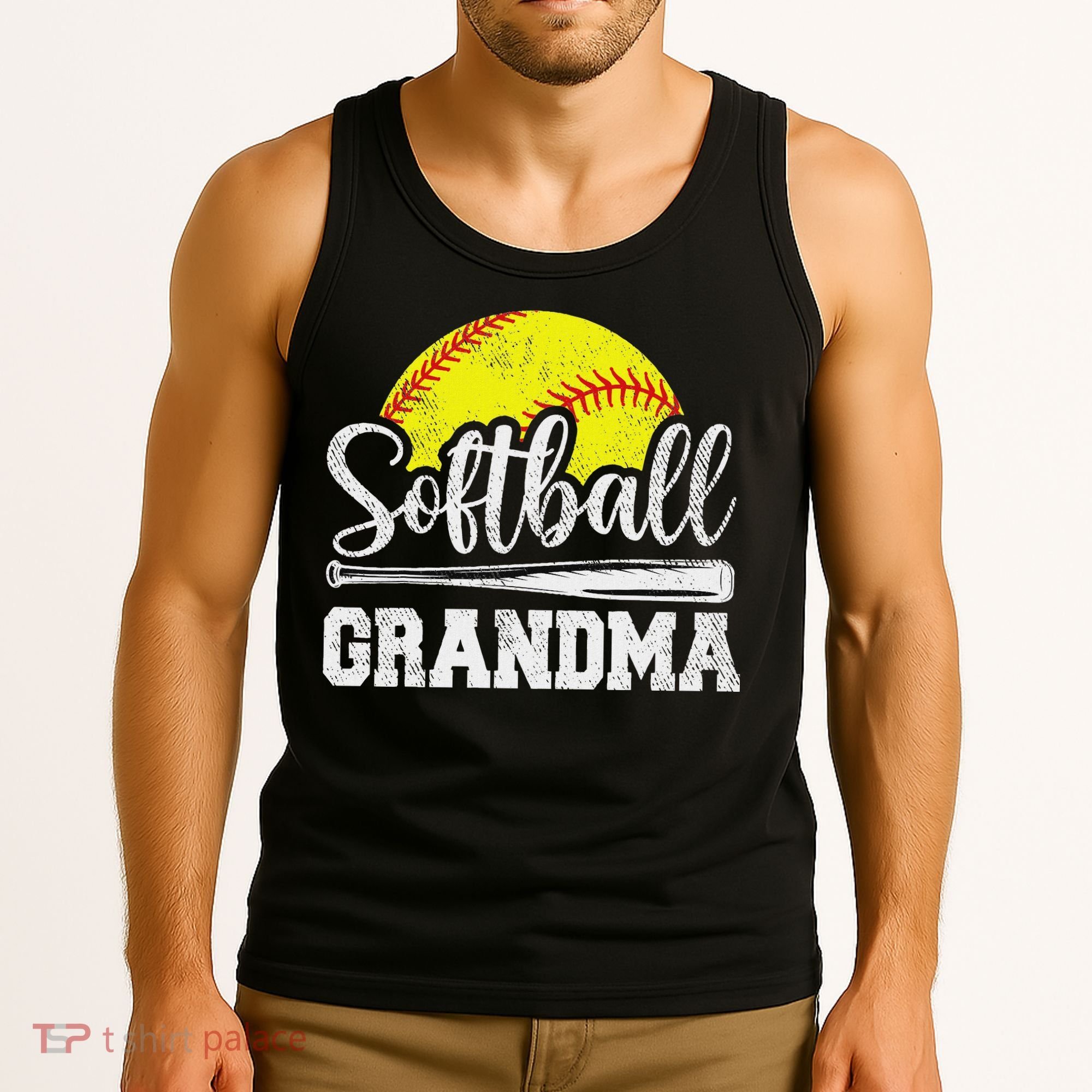 Softball Grandma Softball Player Game Day MotherS Day Gift Tank Top