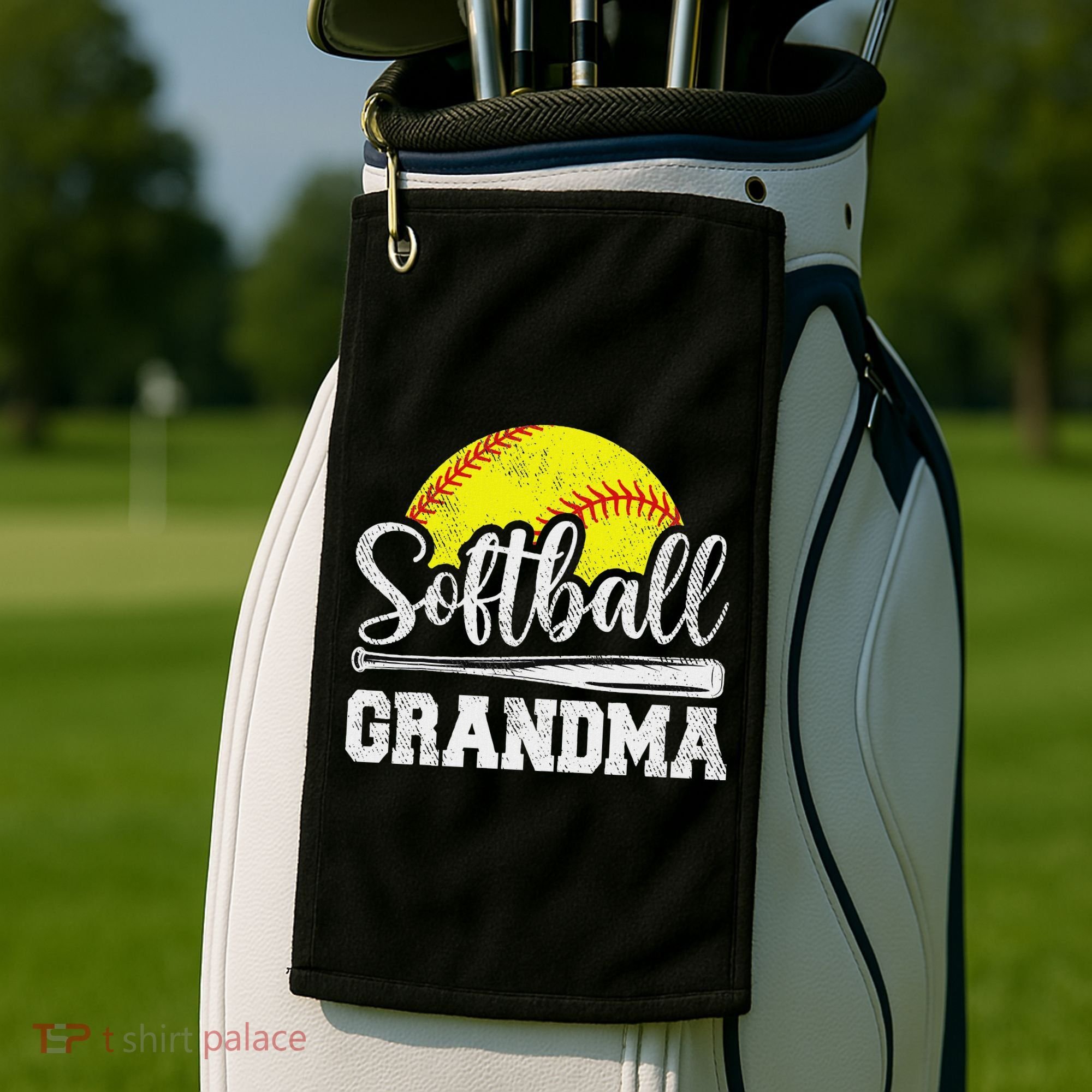 Softball Grandma Softball Player Game Day MotherS Day Gift Golf Towel