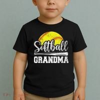 Softball Grandma Softball Player Game Day MotherS Day Gift Toddler T-Shirt thumb 2