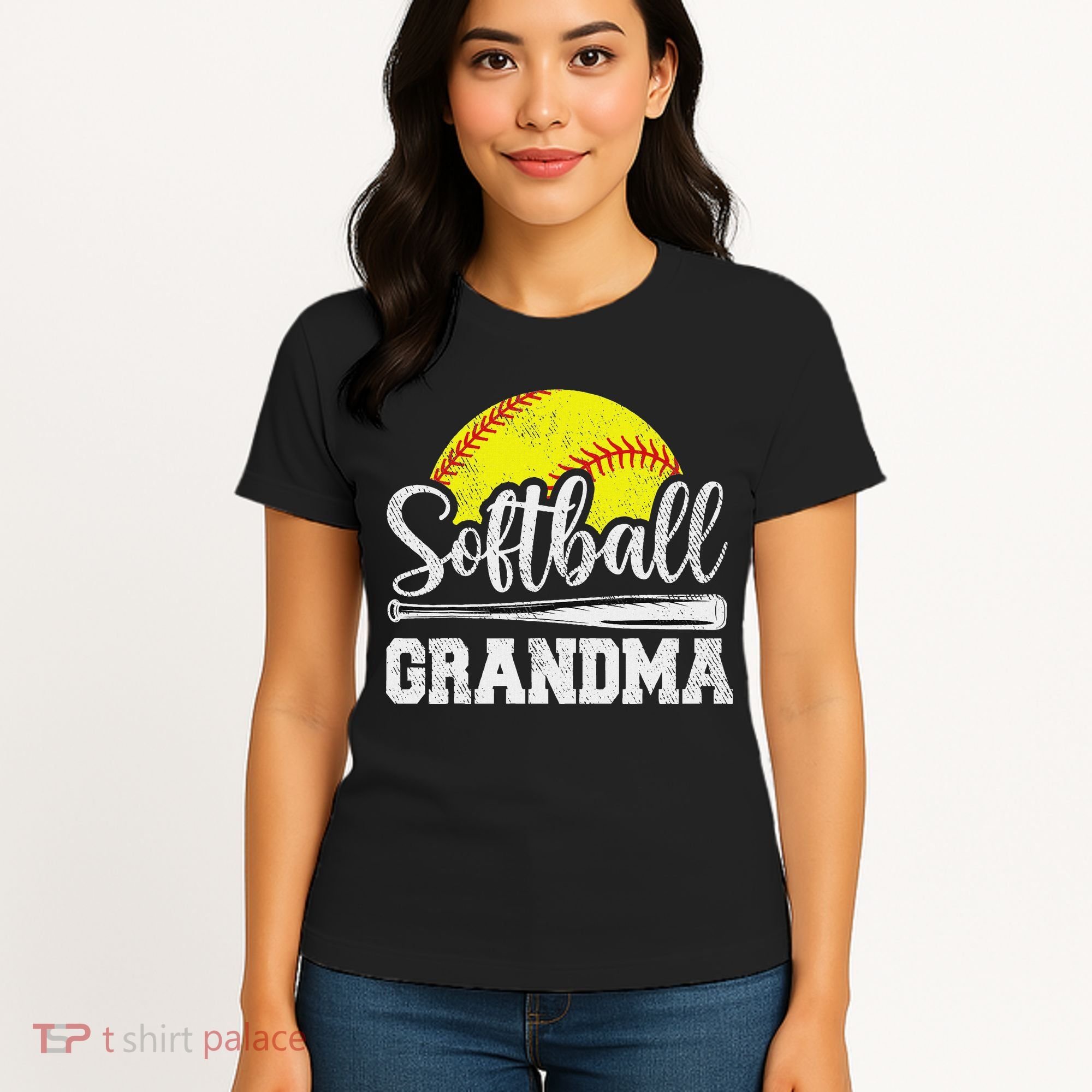 Softball Grandma Softball Player Game Day MotherS Day Gift Women's T-Shirt