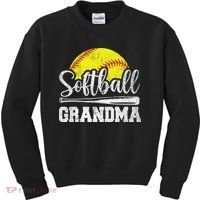 Softball Grandma Softball Player Game Day MotherS Day Gift Kids Sweatshirt thumb 0