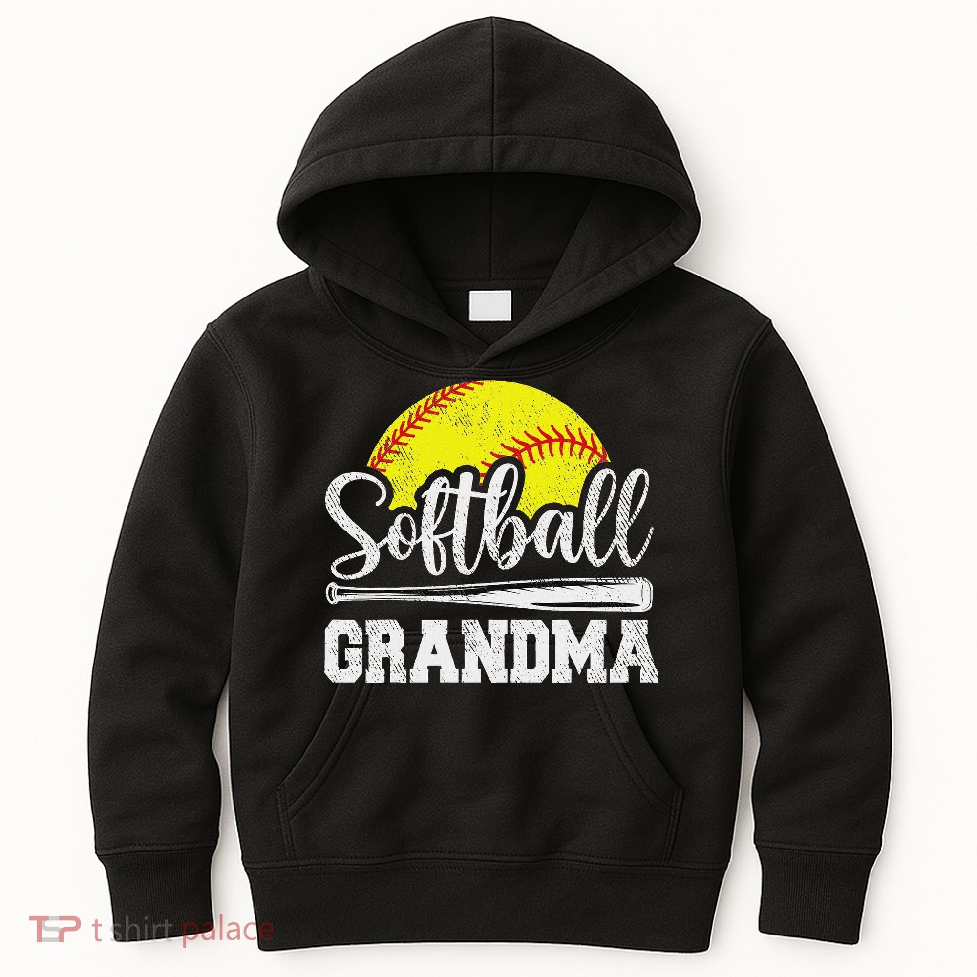 Softball Grandma Softball Player Game Day MotherS Day Gift Kids Hoodie