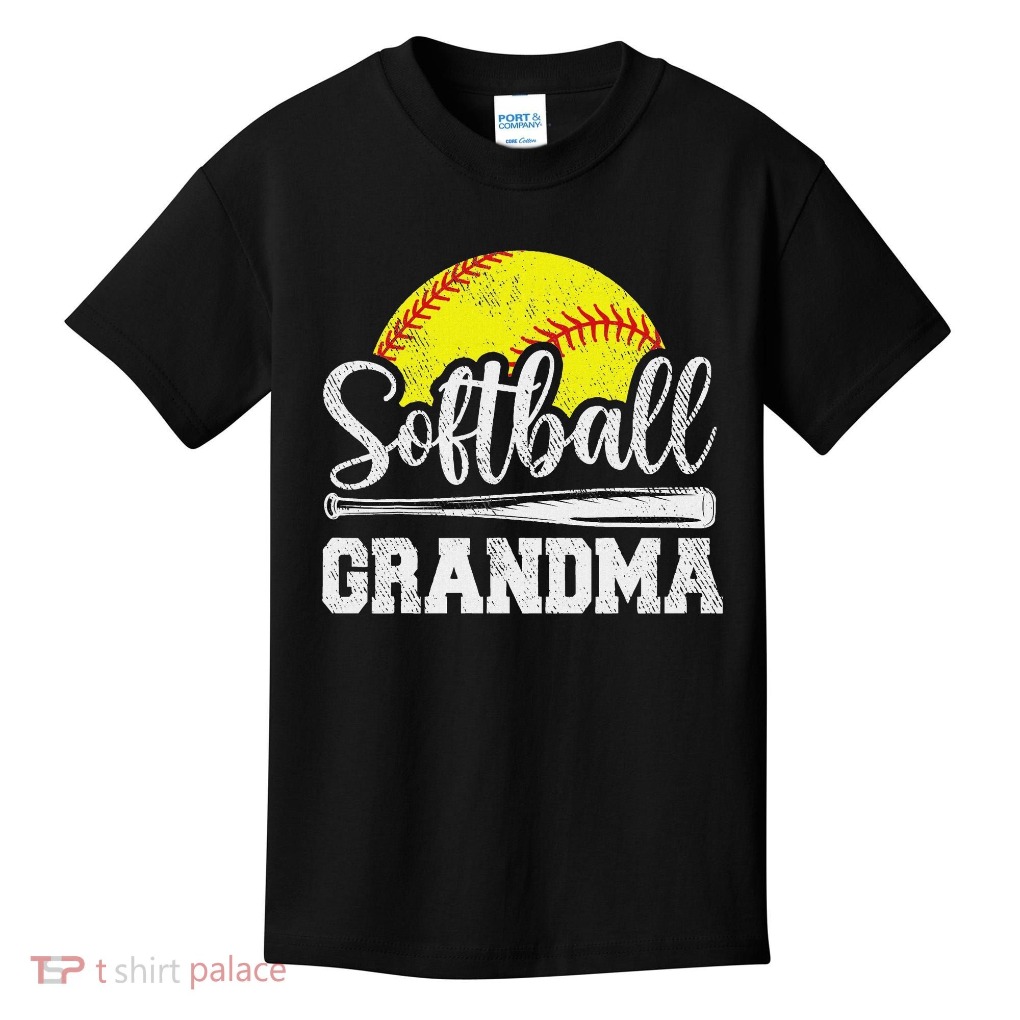 Softball Grandma Softball Player Game Day MotherS Day Gift Kids T-Shirt