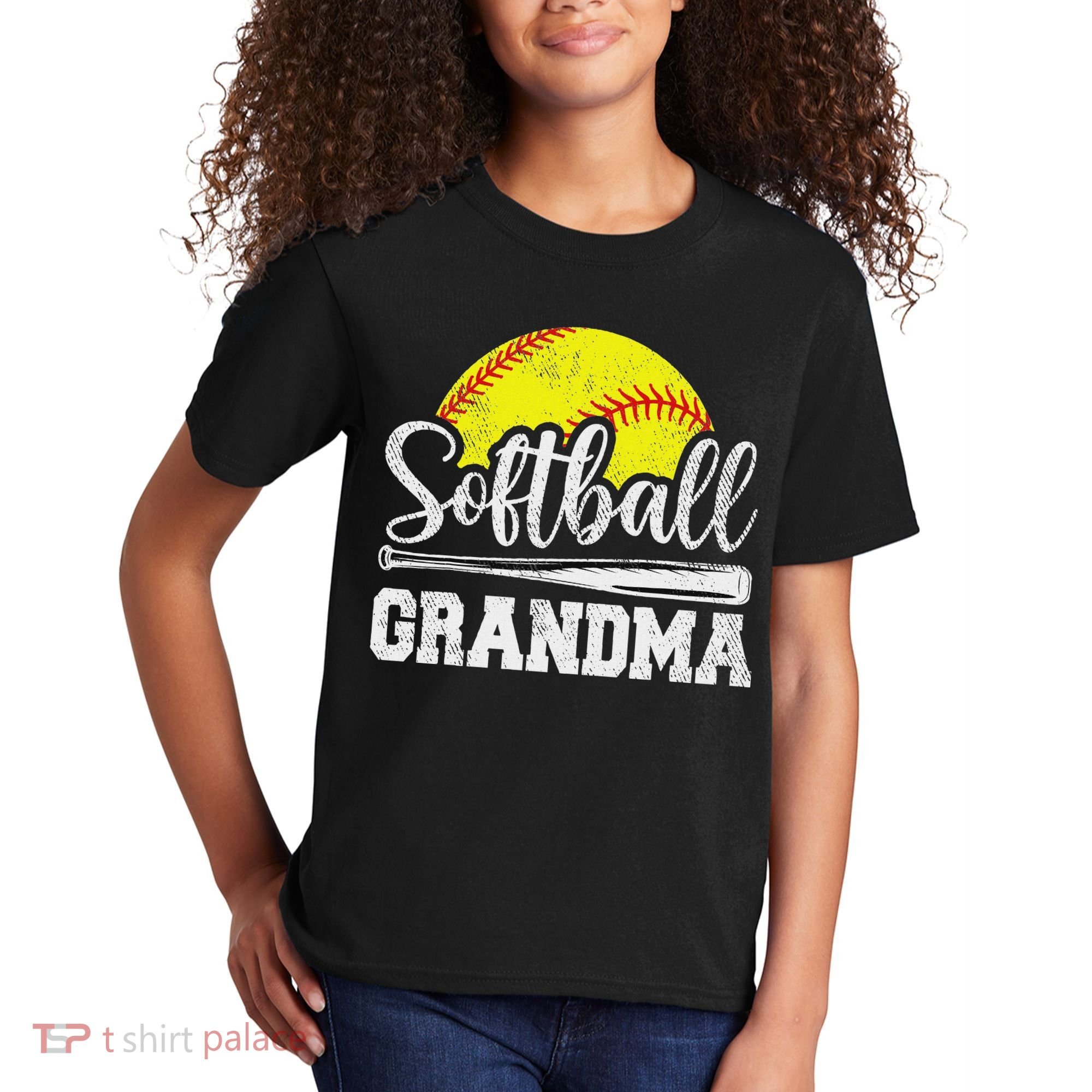 Softball Grandma Softball Player Game Day MotherS Day Gift Kids T-Shirt