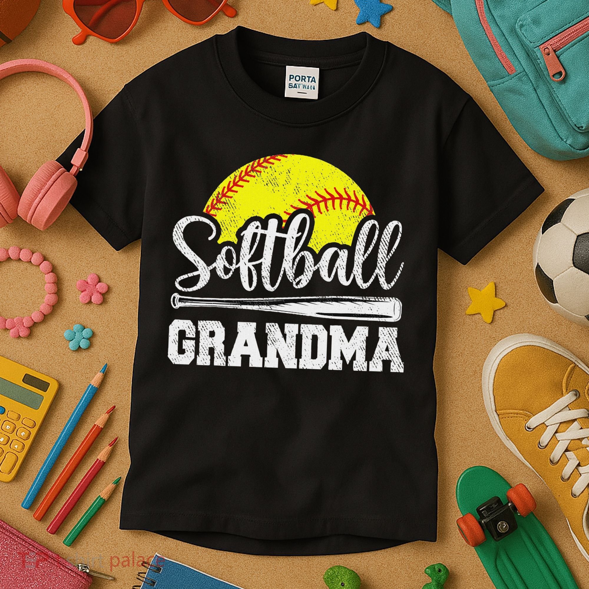Softball Grandma Softball Player Game Day MotherS Day Gift Kids T-Shirt