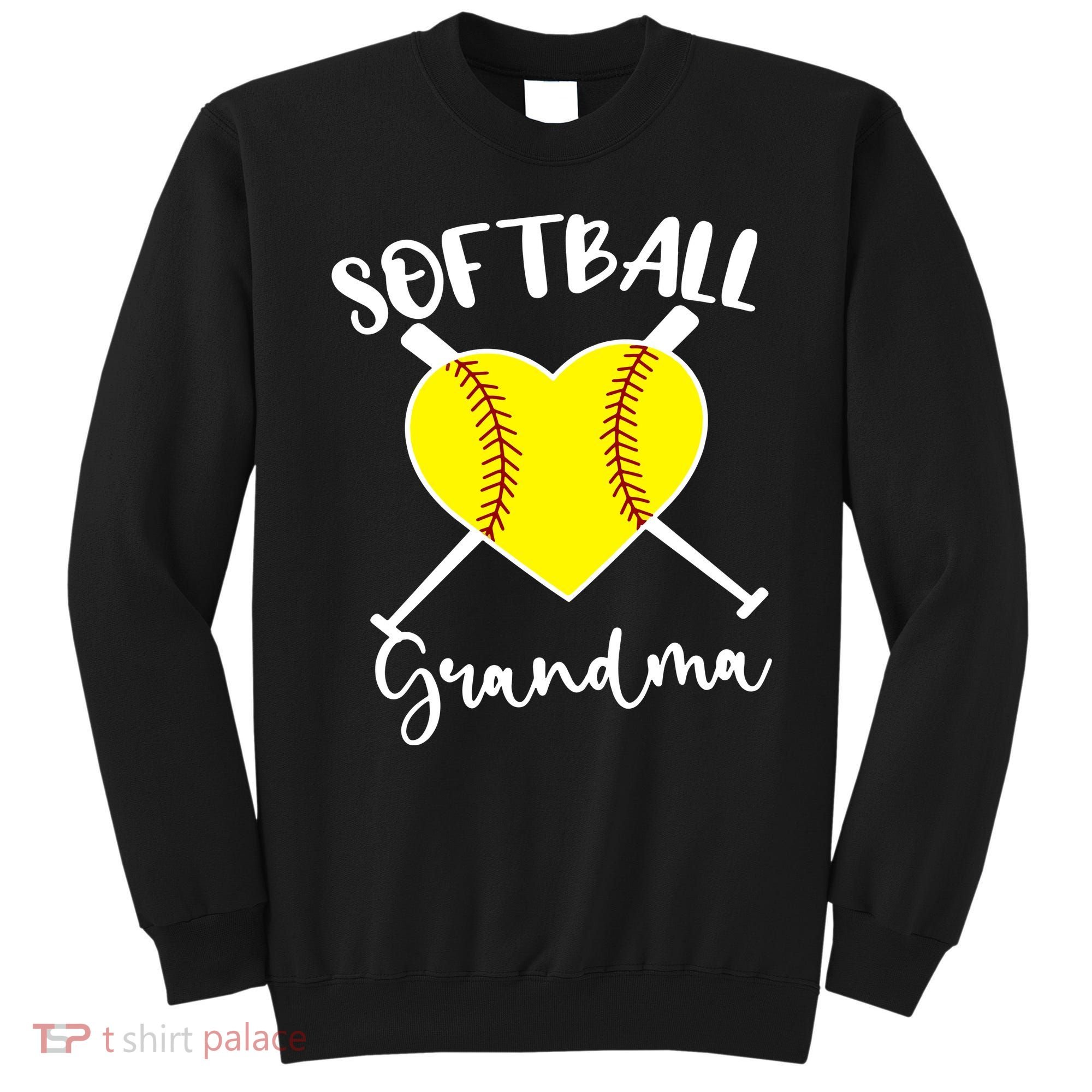 Softball Grandma Shirt Outfit Mothers Day Gift Sweatshirt