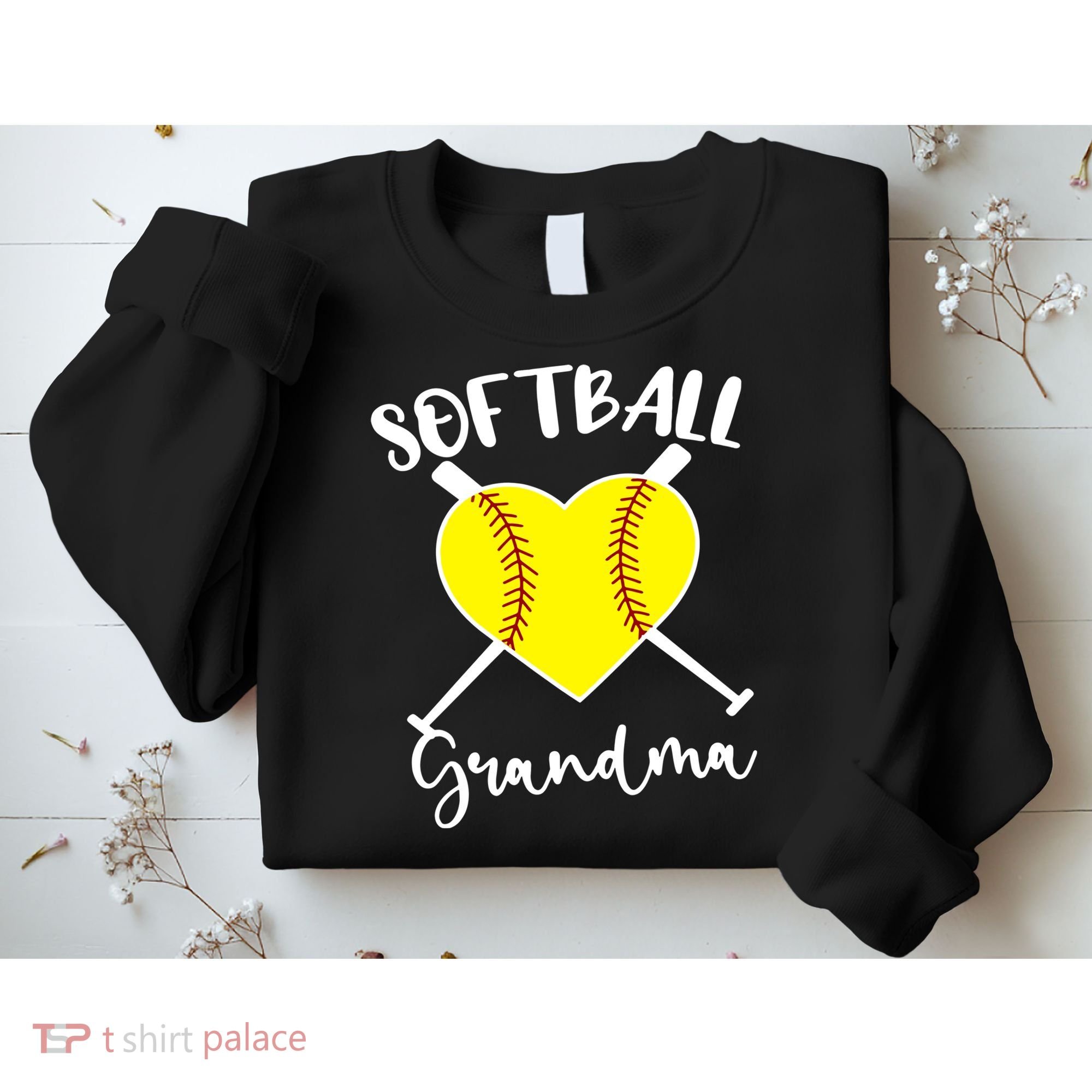 Softball Grandma Shirt Outfit Mothers Day Gift Sweatshirt