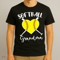 Softball Grandma Shirt Outfit Mothers Day Gift T-Shirt thumb 3