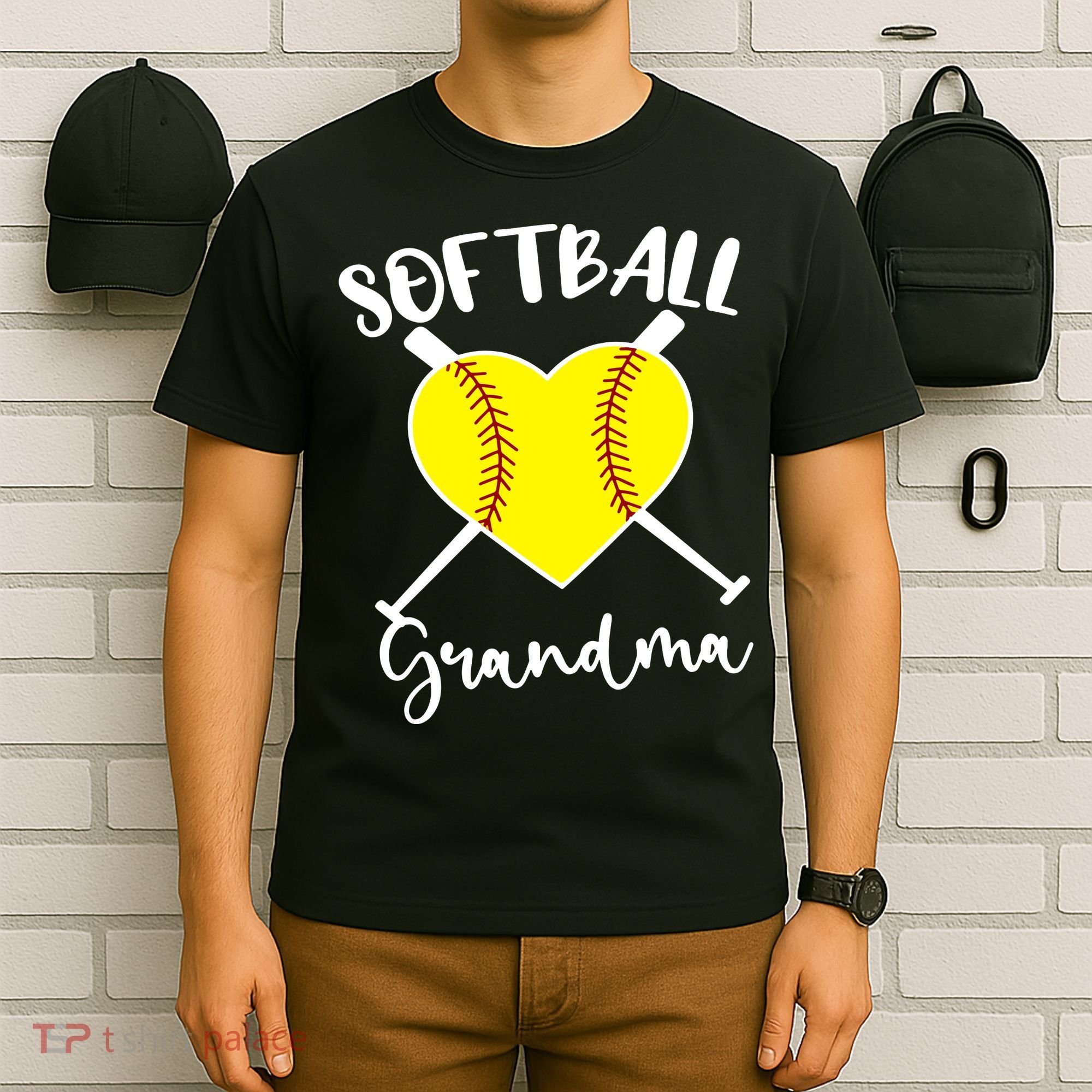 Softball Grandma Shirt Outfit Mothers Day Gift T-Shirt