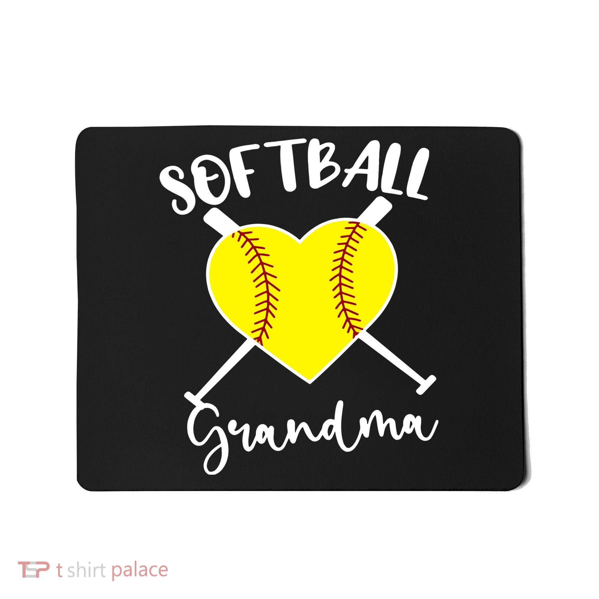 Softball Grandma Shirt Outfit Mothers Day Gift Mousepad