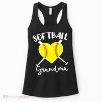Softball Grandma Shirt Outfit Mothers Day Gift Women's Tank Top thumb 0