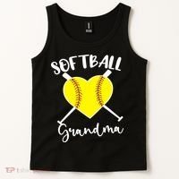 Softball Grandma Shirt Outfit Mothers Day Gift Tank Top thumb 2