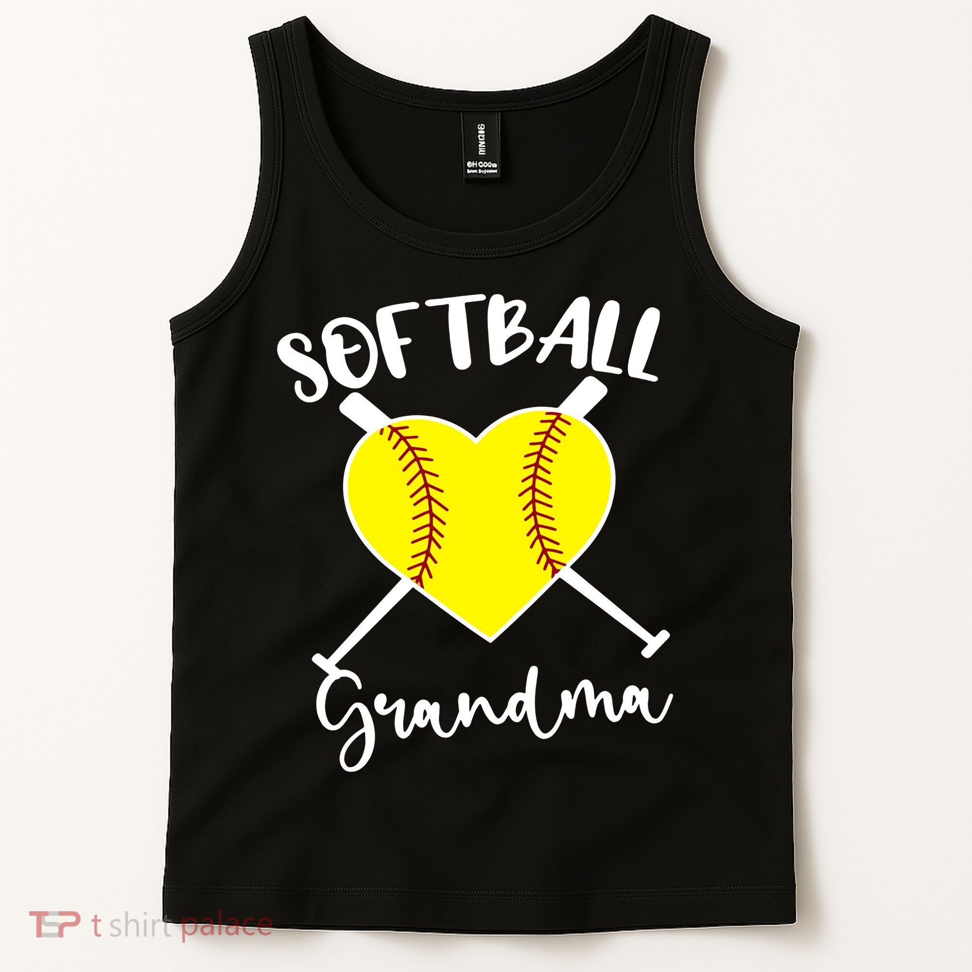 Softball Grandma Shirt Outfit Mothers Day Gift Tank Top