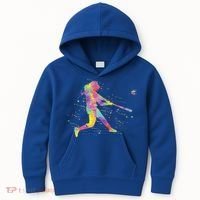 Softball Girl Kids Hoodie thumb 0