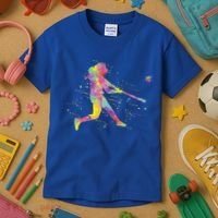 Softball Girl Kids T-Shirt thumb 3