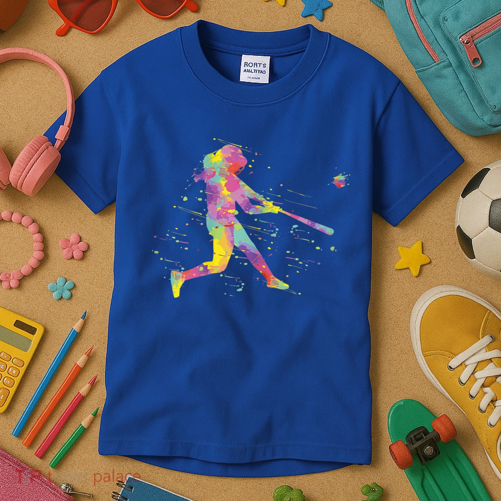 Softball Girl Kids T-Shirt