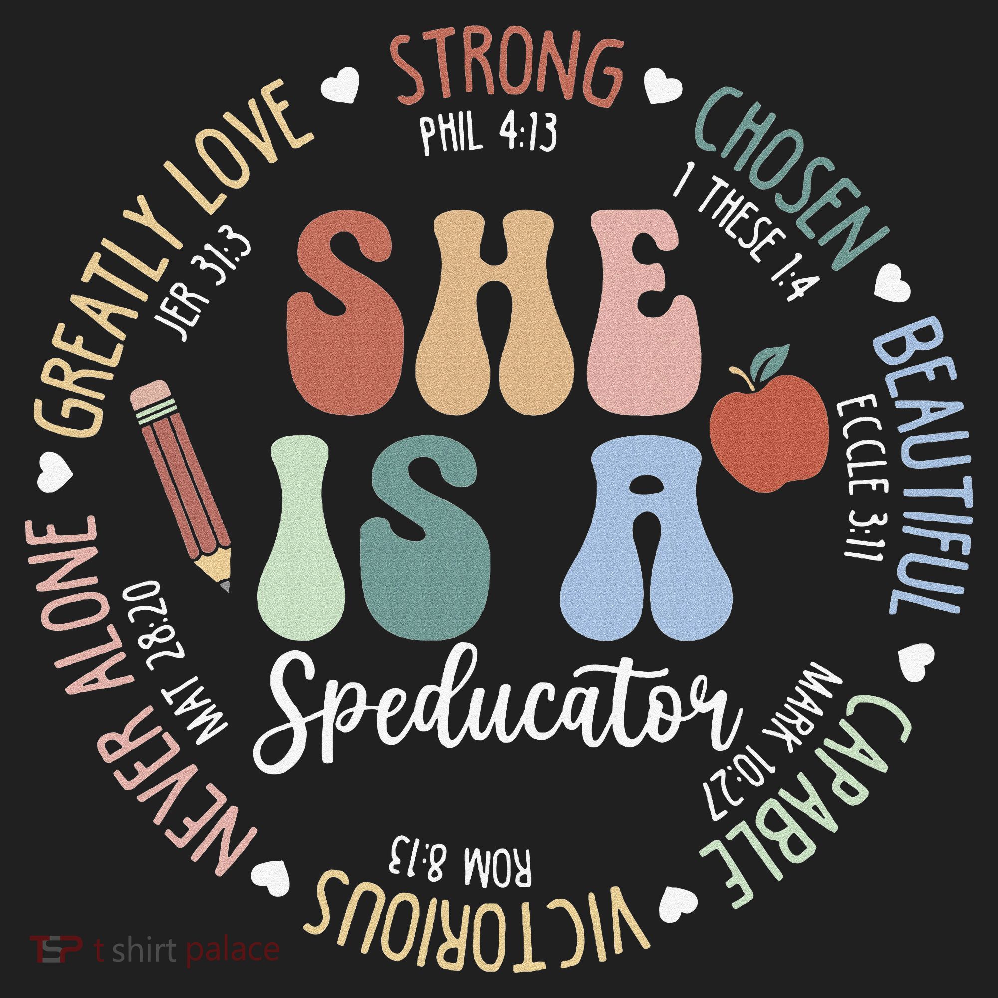 Speducator God Says Bible Verse Christian Back To School Women's Sweatshirt