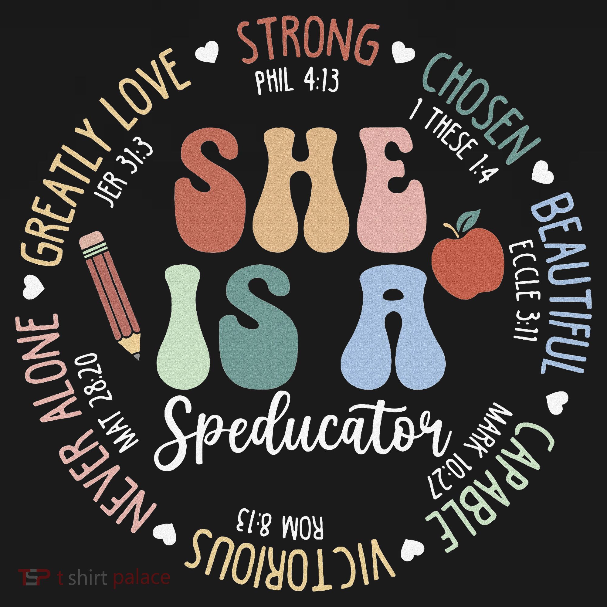 Speducator God Says Bible Verse Christian Back To School Women's Hoodie