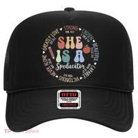 Speducator God Says Bible Verse Christian Back To School Hat thumb 0