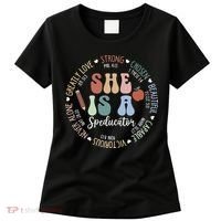 Speducator God Says Bible Verse Christian Back To School Women's T-Shirt thumb 0