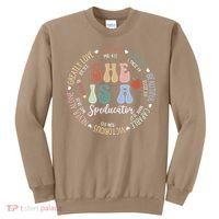 Speducator God Says Bible Verse Christian Back To School Sweatshirt thumb 0